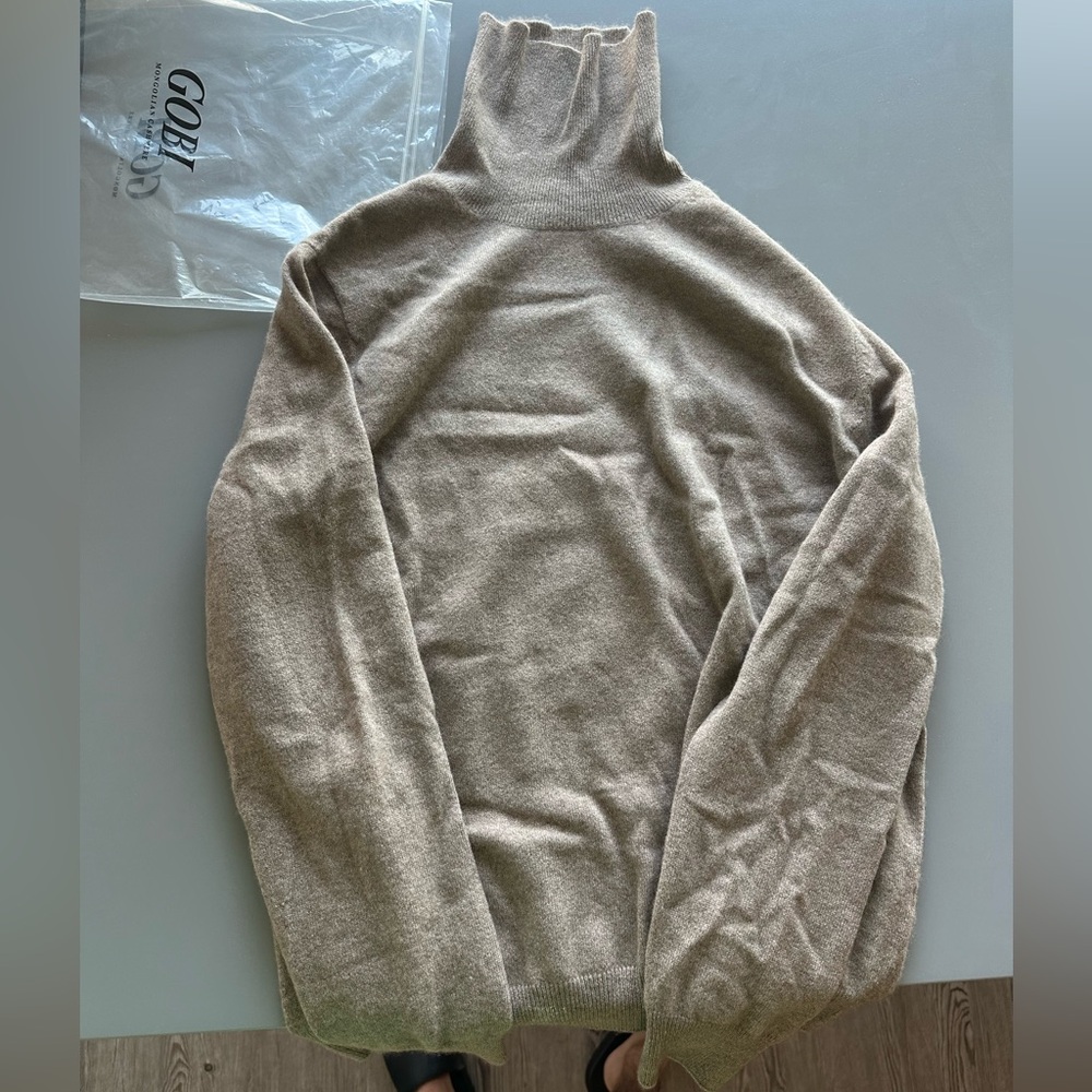 Gobi 100% cashmere long sleeve turtleneck. Worn once.